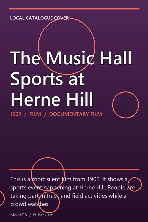 The Music Hall Sports at Herne Hill poster