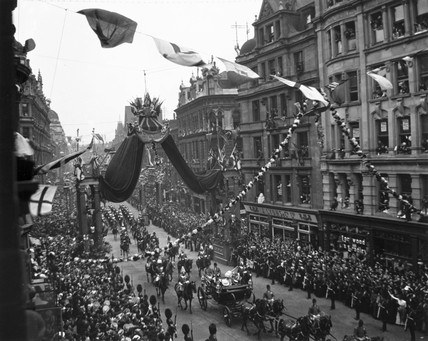 The King's Procession Around London poster