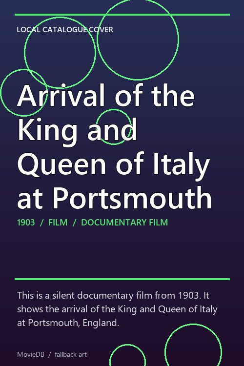 Arrival of the King and Queen of Italy at Portsmouth poster