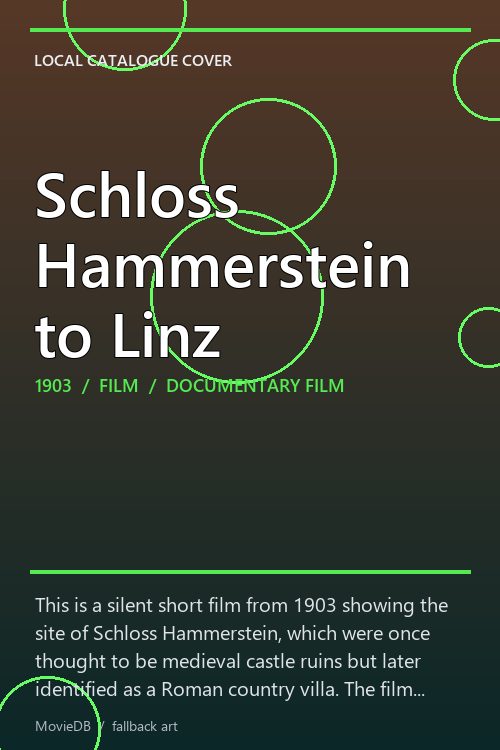 Schloss Hammerstein to Linz poster