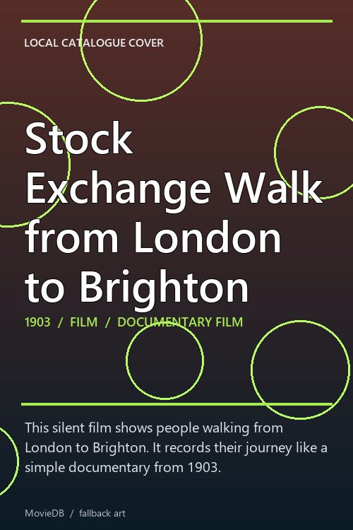 Stock Exchange Walk from London to Brighton poster
