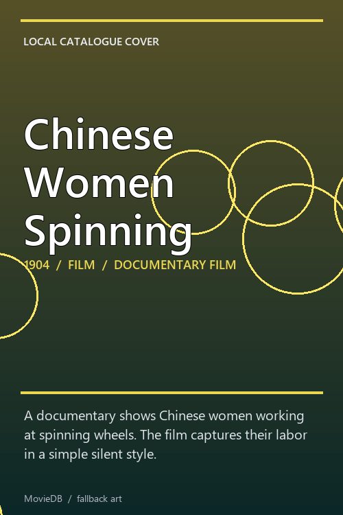 Chinese Women Spinning poster