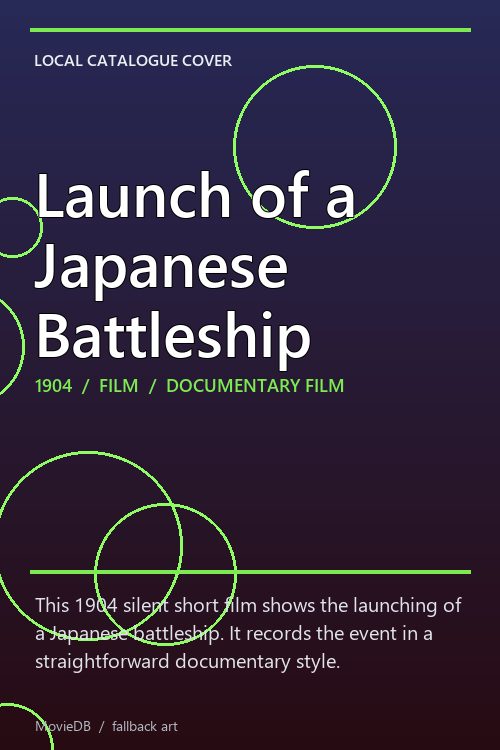 Launch of a Japanese Battleship poster
