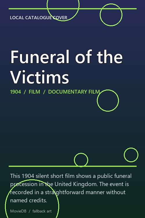 Funeral of the Victims poster