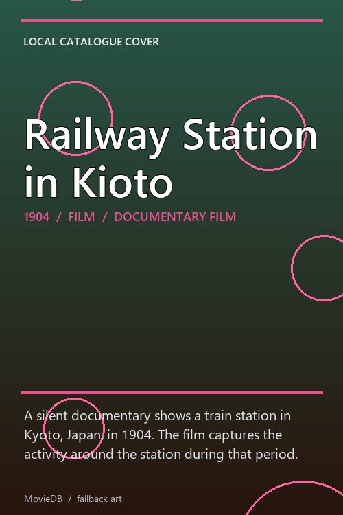 Railway Station in Kioto poster