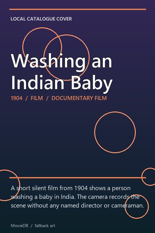 Washing an Indian Baby poster