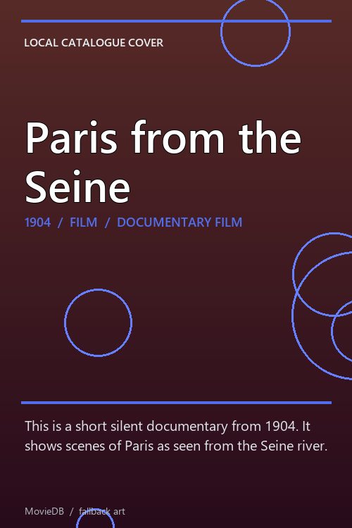 Paris from the Seine poster