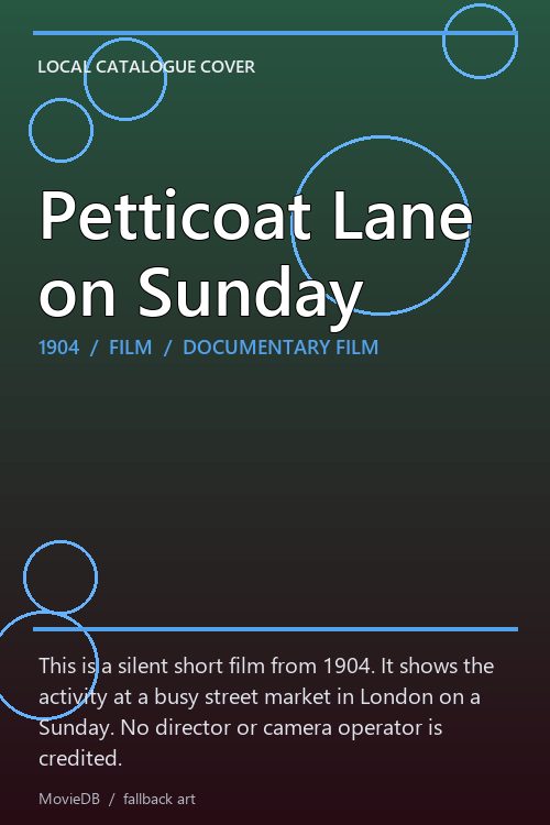 Petticoat Lane on Sunday poster
