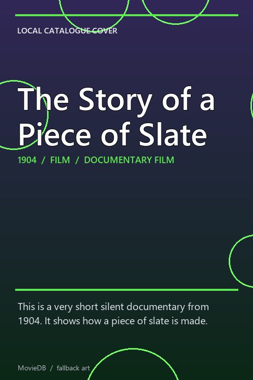 The Story of a Piece of Slate poster