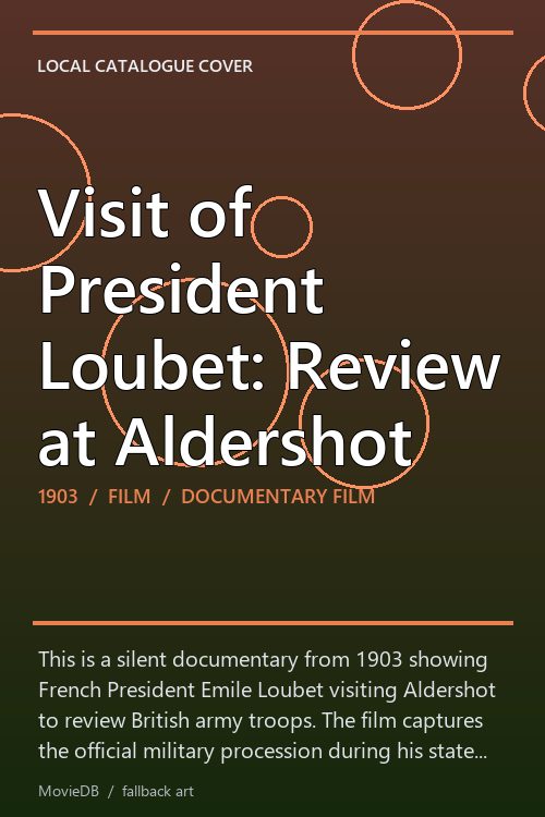 Visit of President Loubet: Review at Aldershot poster