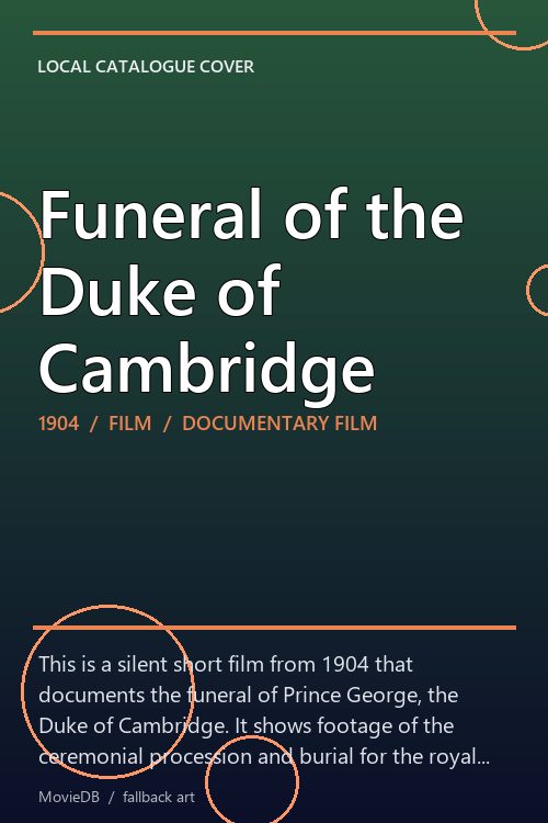 Funeral of the Duke of Cambridge poster