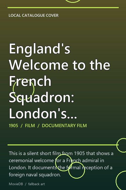 England's Welcome to the French Squadron: London's Welcome to Admiral Caillard poster