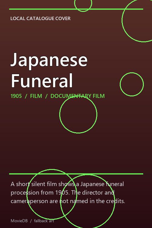 Japanese Funeral poster