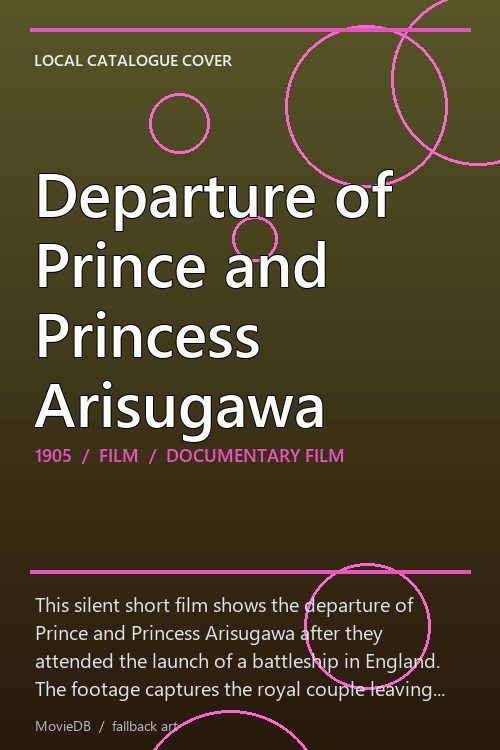 Departure of Prince and Princess Arisugawa poster