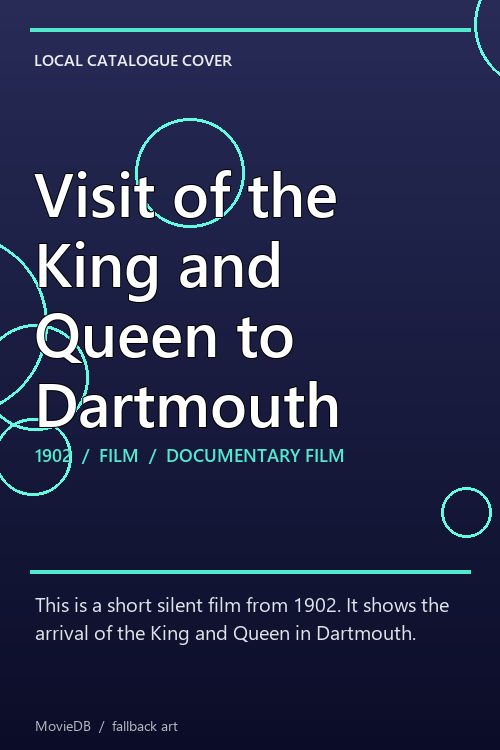 Visit of the King and Queen to Dartmouth poster