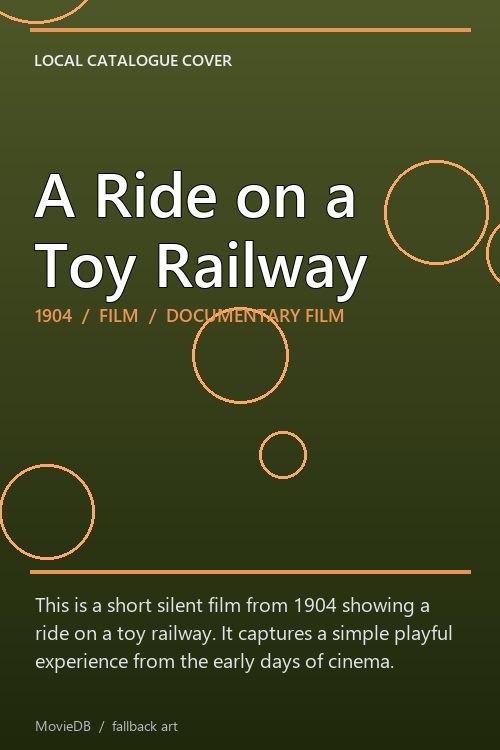 A Ride on a Toy Railway poster