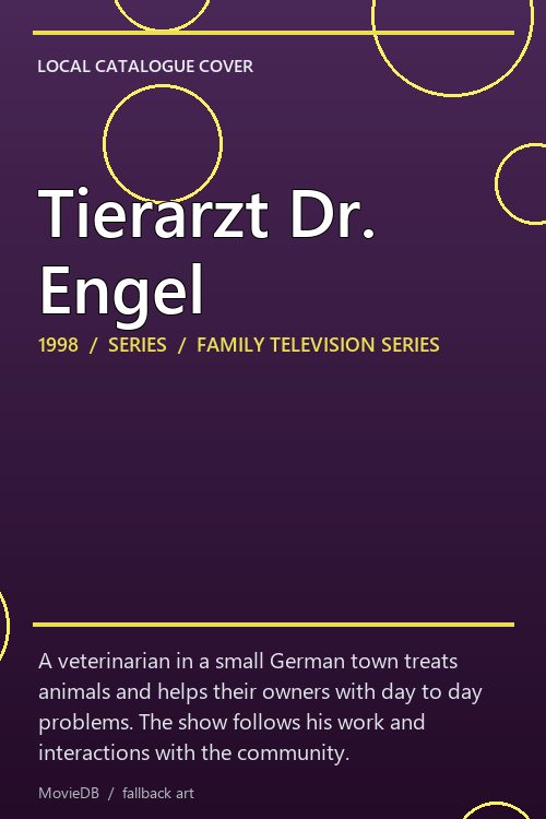 Tierarzt Dr. Engel poster