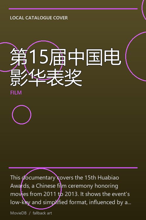 第15届中国电影华表奖 poster