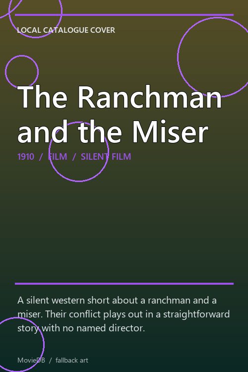 The Ranchman and the Miser poster