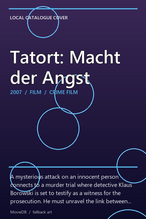 Tatort: Macht der Angst poster