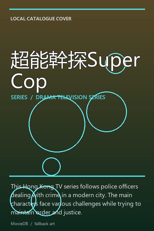 超能幹探SuperCop poster