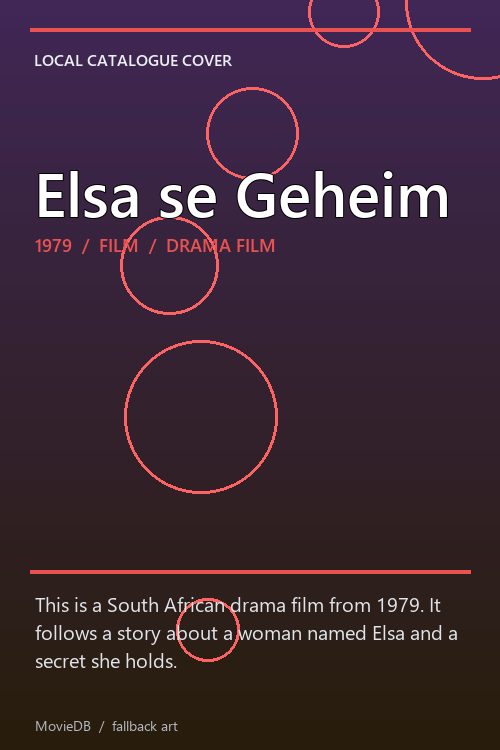 Elsa se Geheim poster