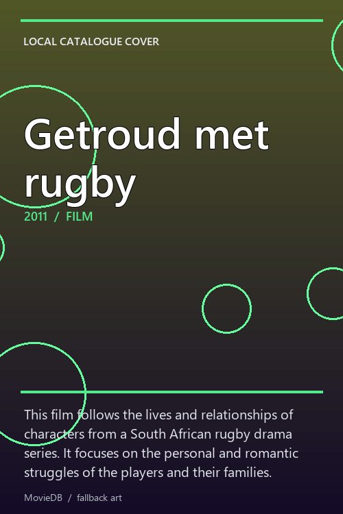 Getroud met rugby poster