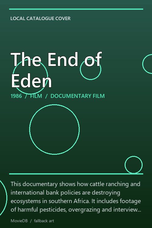 The End of Eden poster