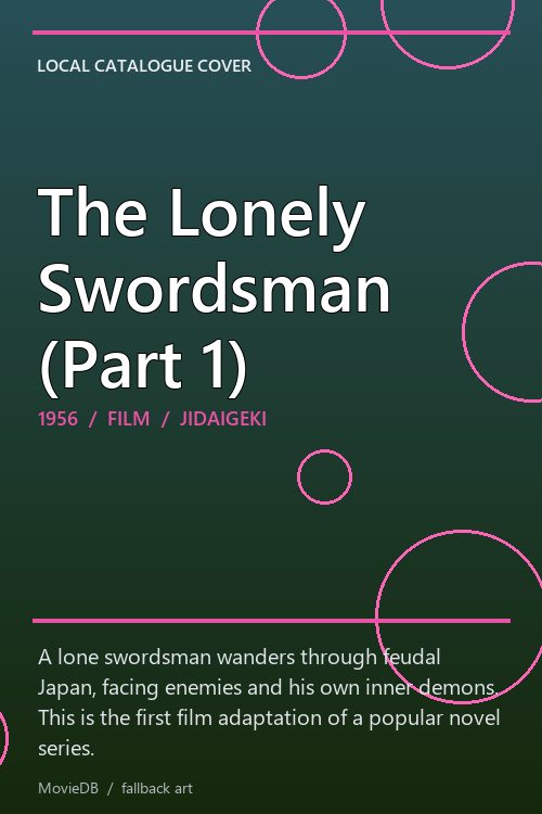 The Lonely Swordsman (Part 1) poster