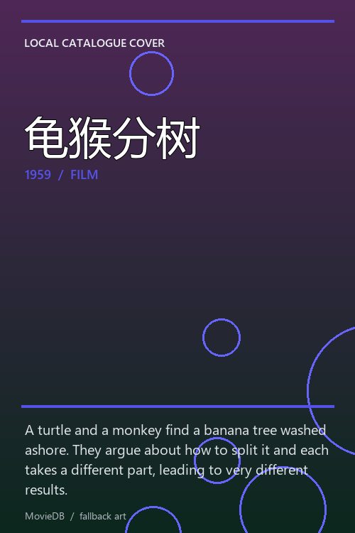 龟猴分树 poster