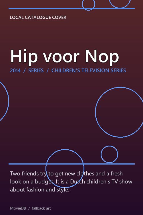 Hip voor Nop poster
