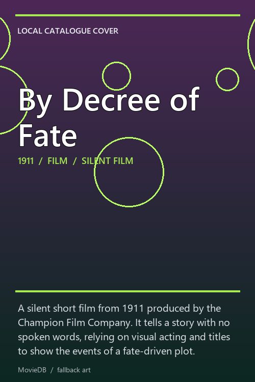 By Decree of Fate poster