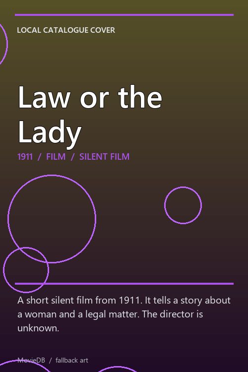 Law or the Lady poster