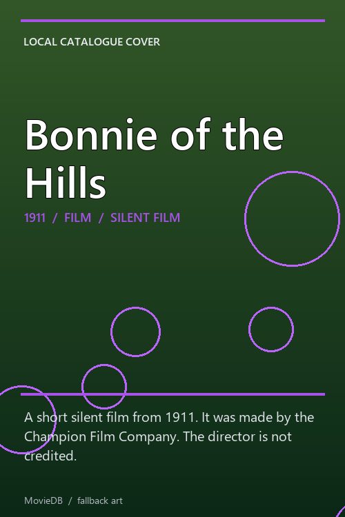 Bonnie of the Hills poster
