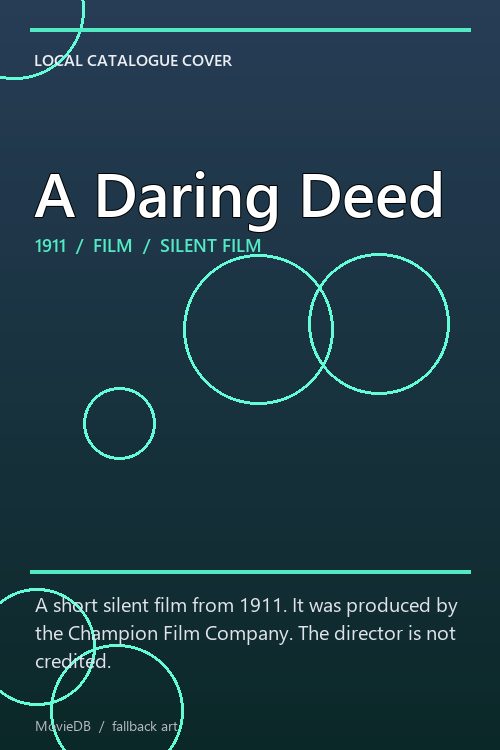 A Daring Deed poster