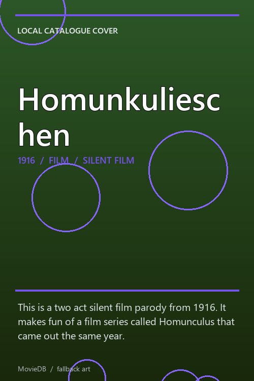 Homunkulieschen poster