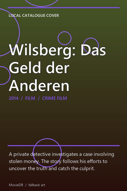 Wilsberg: Das Geld der Anderen poster