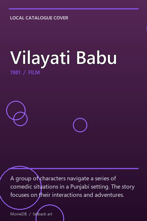 Vilayati Babu poster