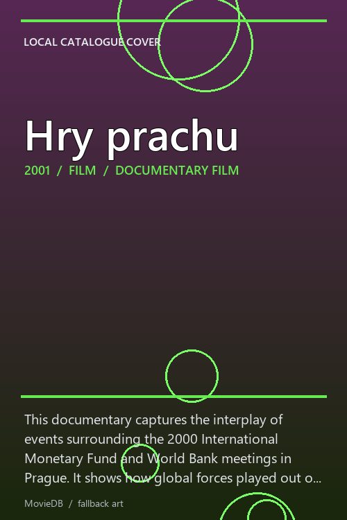 Hry prachu poster