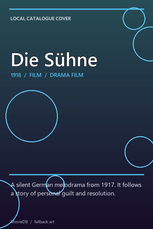 Die Sühne poster