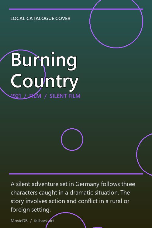 Burning Country poster