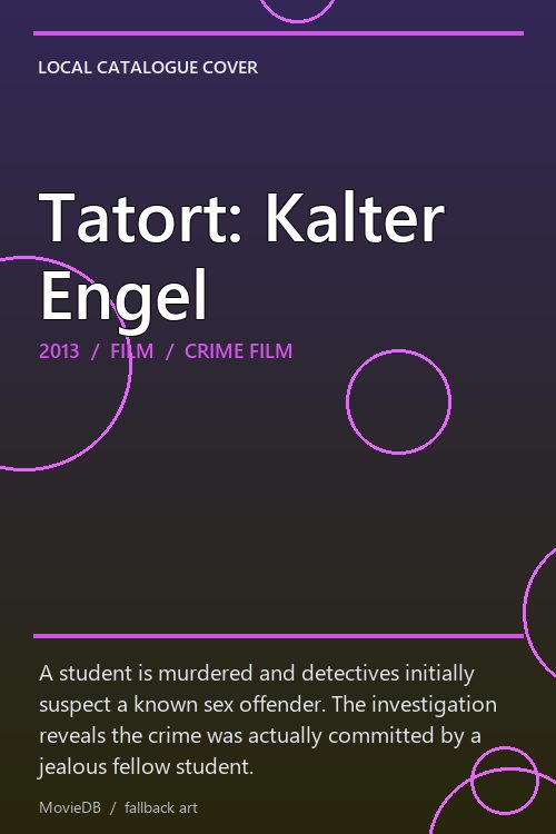 Tatort: Kalter Engel poster