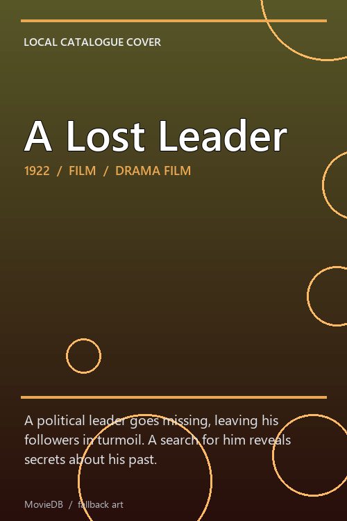 A Lost Leader poster