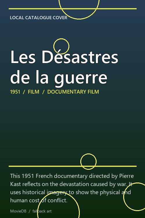 Les Désastres de la guerre poster
