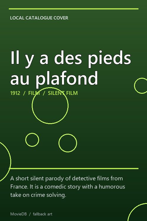 Il y a des pieds au plafond poster