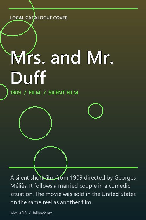 Mrs. and Mr. Duff poster