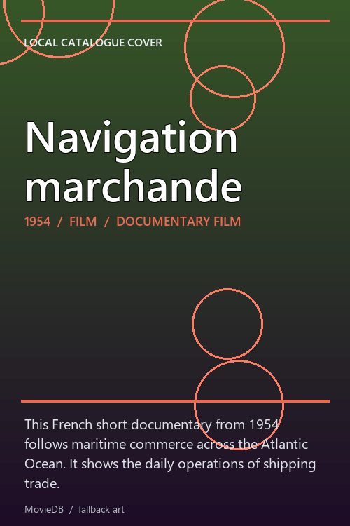 Navigation marchande poster