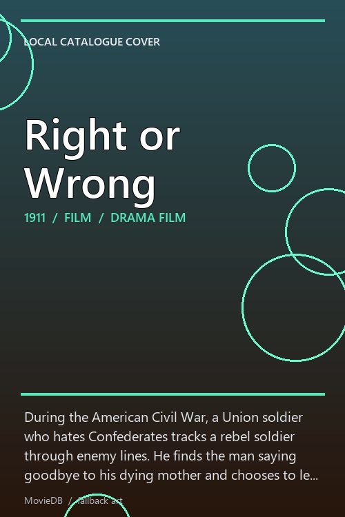 Right or Wrong poster