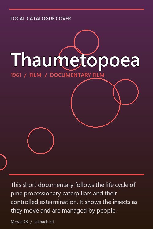 Thaumetopoea poster