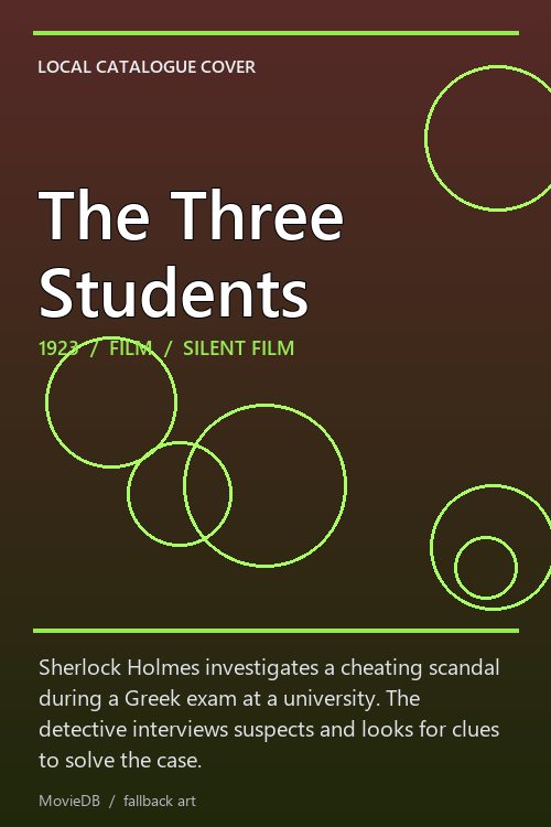 The Three Students poster